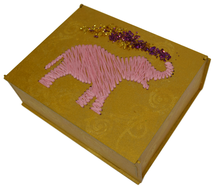  Шкатулка "Розовый слон" 